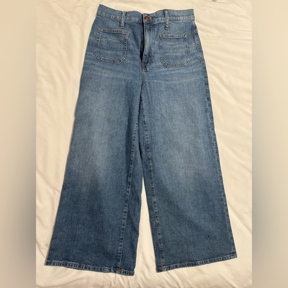 Madewell Wide-leg Crop Jeans